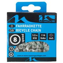 KETTINGEN 3/32  M-WAVE 6/7/8 SP ZILVER/BRUIN = KMC Z8