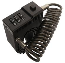 FIETSHELMSLOT LCKT ZINK BODY, 65 CM STAALDRAAD KABEL, 22.1-31.6, CODESLOT STUURPEN OF ZADELPEN BEVESTIGING