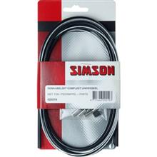 SIMSON BLISTER 020219 REMKABELSET COMPLEET UNIVERSEEL ZWART