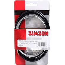 SIMSON BLISTER 020227 VERSNELLINGSKABELSET COMPLEET SA/GAZELLE ZWART