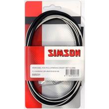 SIMSON BLISTER 020231 REMKABELSET COMPLEET RVS SHIMANO ROLLERBRAKE ZWART