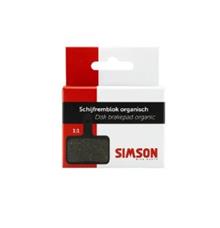SIMSON BLISTER 020240 SCHIJF REMBLOKKEN ORGANISCH SHIMANO / TEKTRO