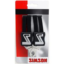 SIMSON BLISTER 021353 SNELBINDER KORT, 3 BINDER, ZWART