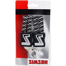 SIMSON BLISTER 021357 SNELBINDER EXTRA LANG, 4 BINDER, ZWART/WIT