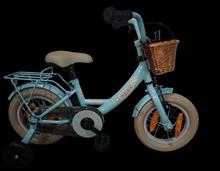 BIKE FUN FIETS 12" MEISJES GIRLY BLAUW + MAND 12GG20