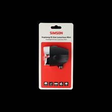 S022037 SIMSON AURORA BATTERIJ KOPLAMP B-LINE LUXURIOUS MINI StVZO