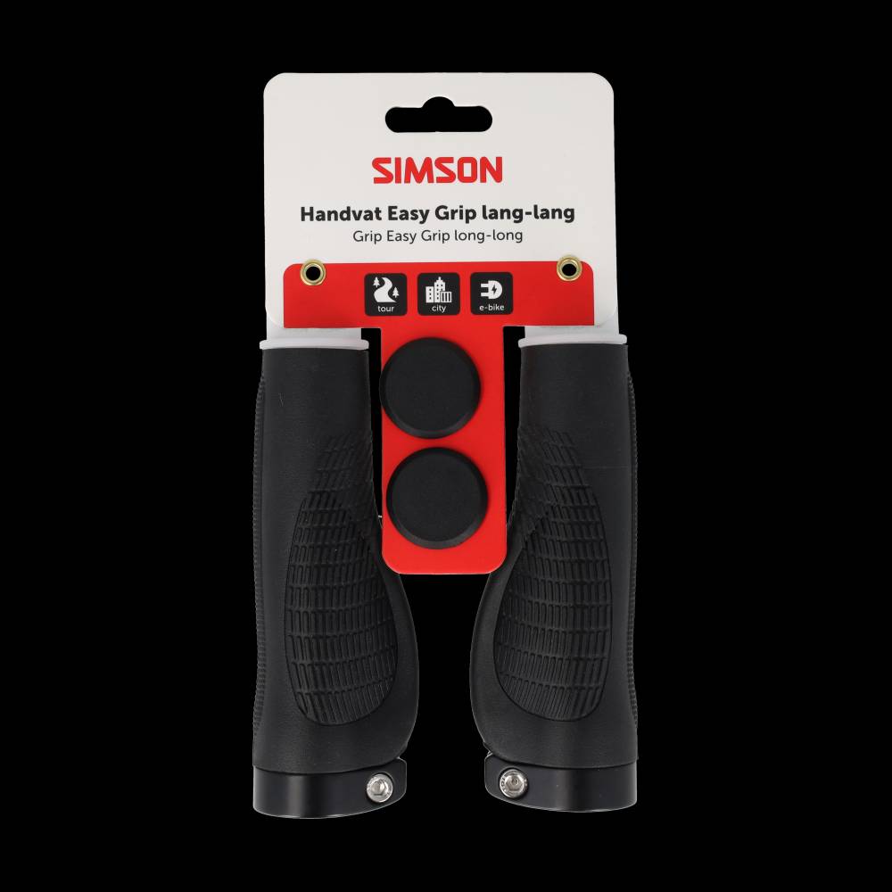 Simson handvatten easy grip lang/lang m/schroefjes