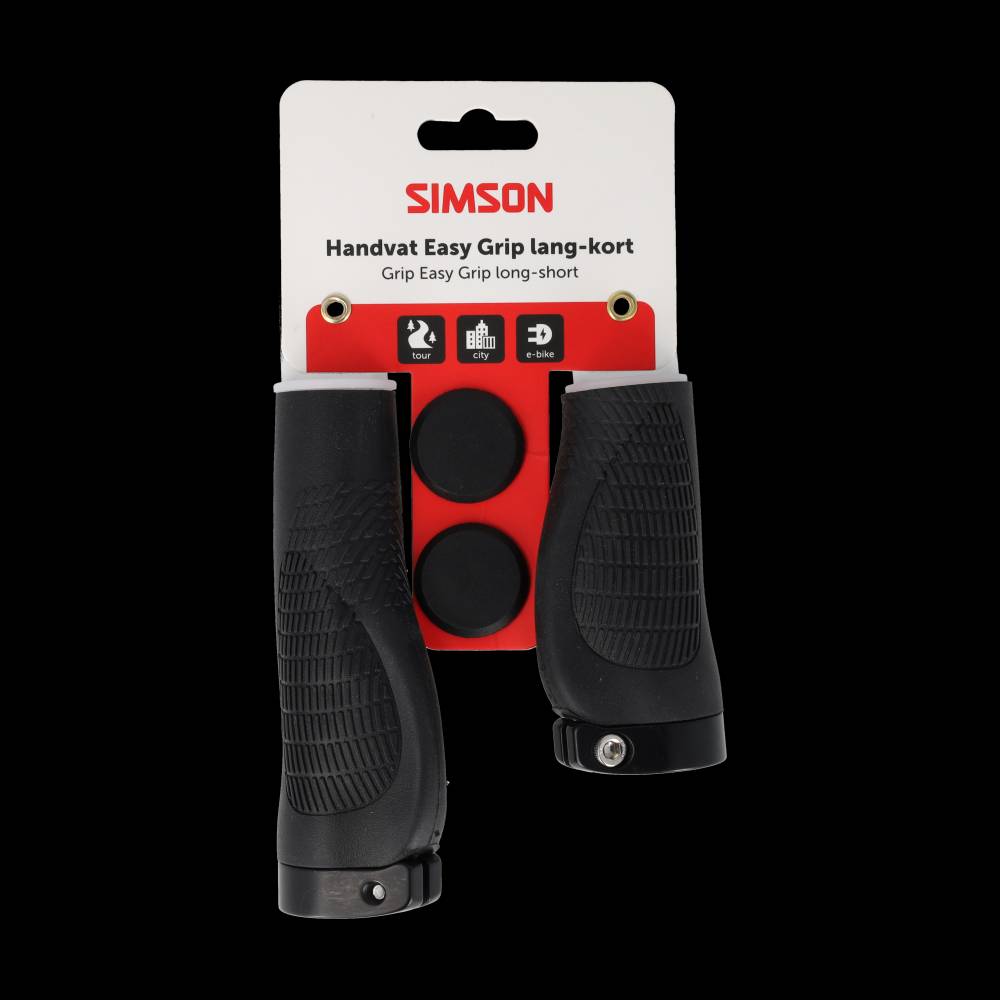 Simson handvatten easy grip lang/kort m/schroefjes