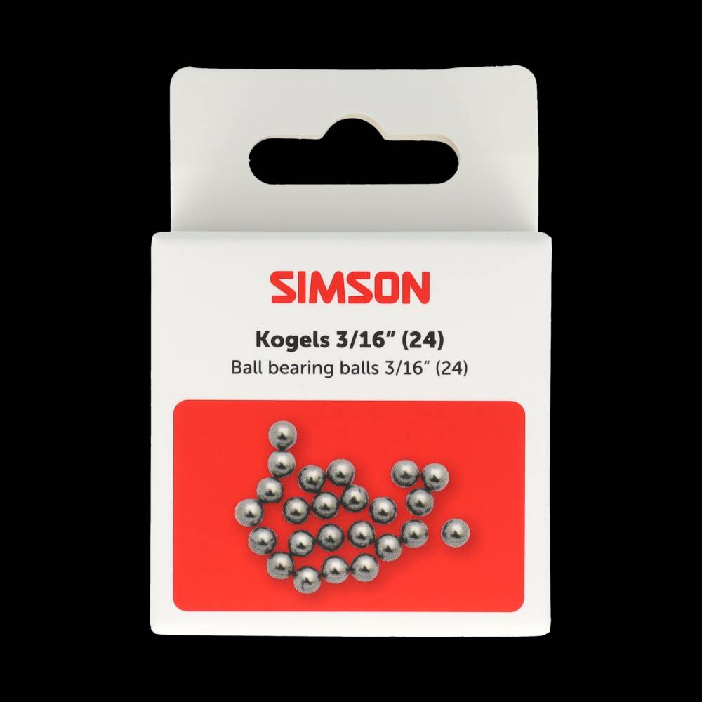 Simson kogels 3/16" (24st)